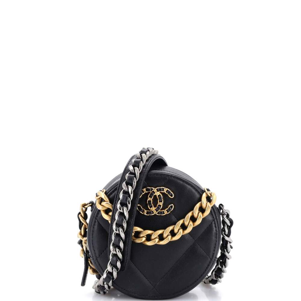 Chanel 19 Round Clutch With Chain #259233C25B